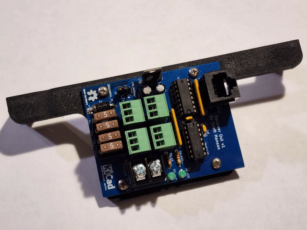 Electronics Mounting Bracket for a Differential Receiver Board