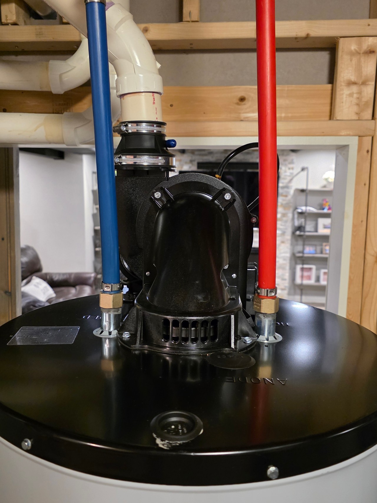 PEX connections on hot water heater